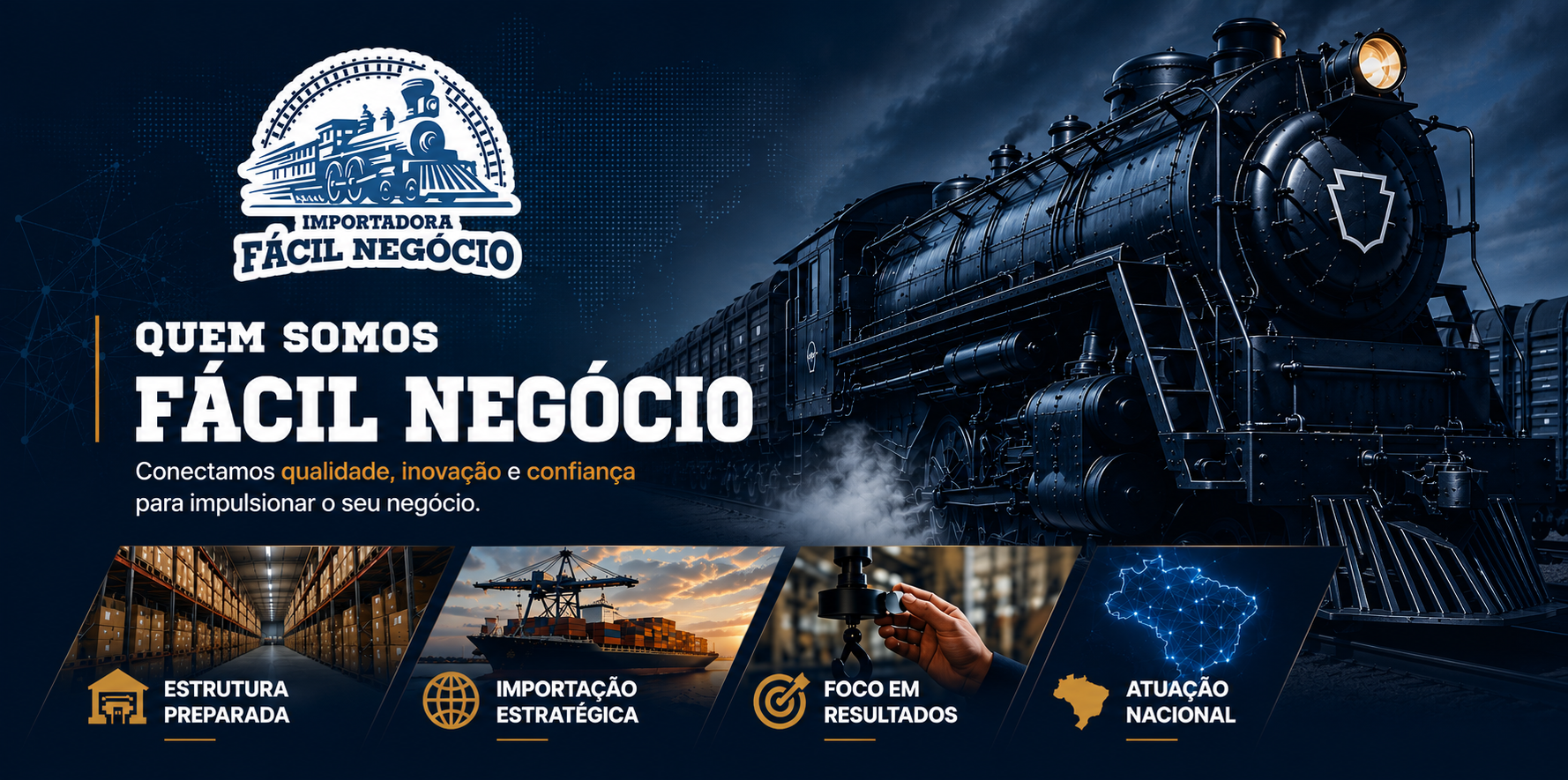 Quem Somos da Fácil Negócio Importadora, empresa responsável pelo Portal Ímã de Neodímio, com mais de 10 anos de atuação em ímãs de neodímio, soluções magnéticas e comércio exterior.