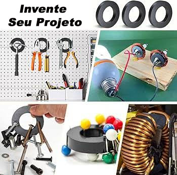 Ímãs de ferrite utilizados em projetos faça você mesmo