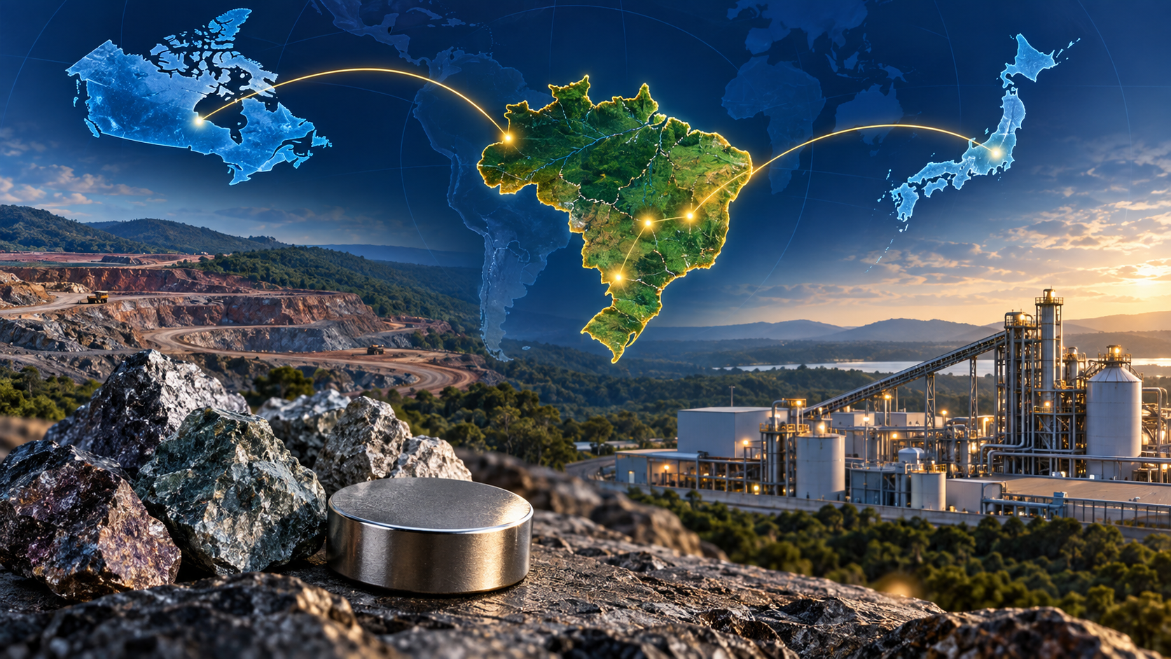 Canadá e Japão ampliam corrida por terras raras no Brasil